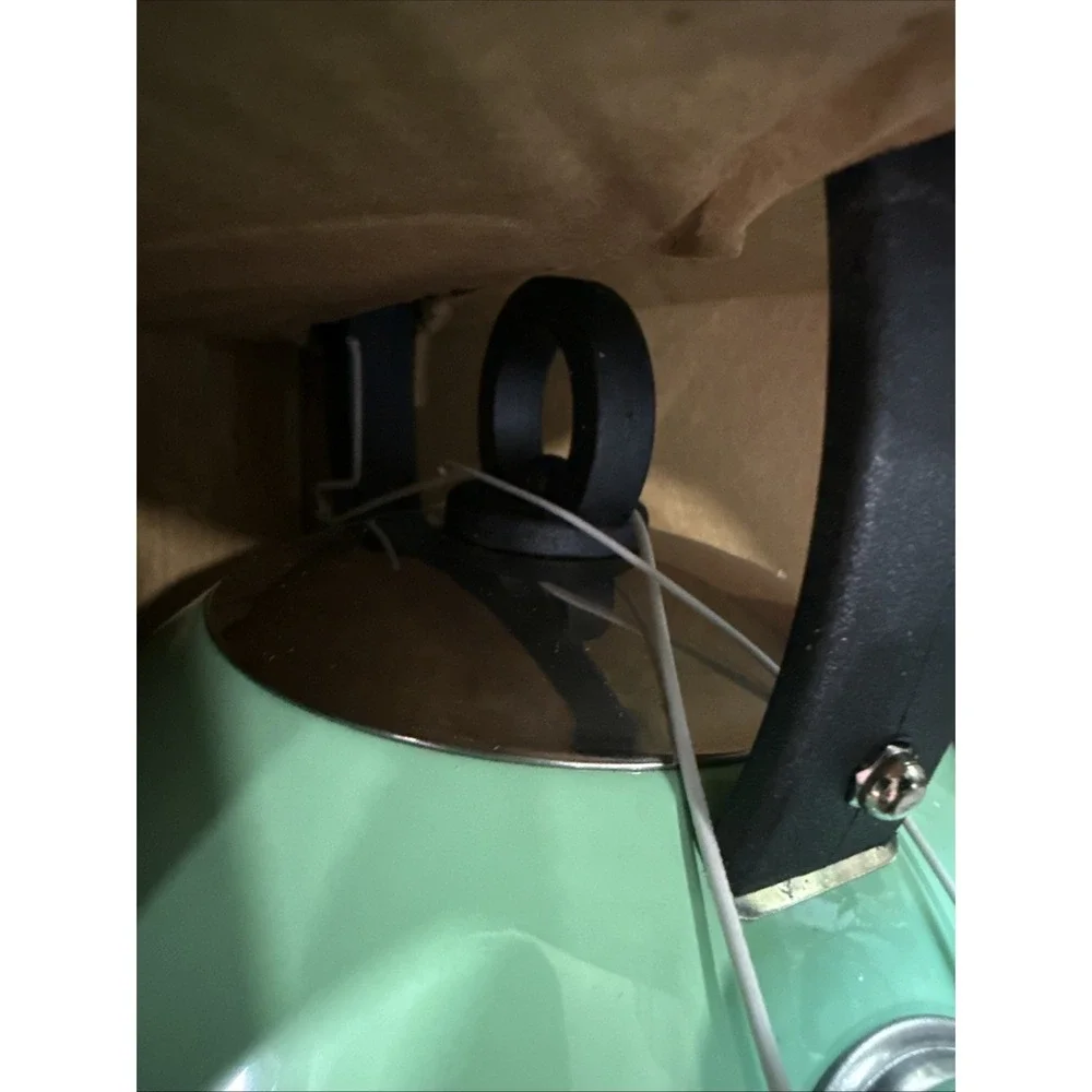 Studio Everyday Godinger Mint Green Whistling Tea Kettle 2.6 Qt Stainless Steel